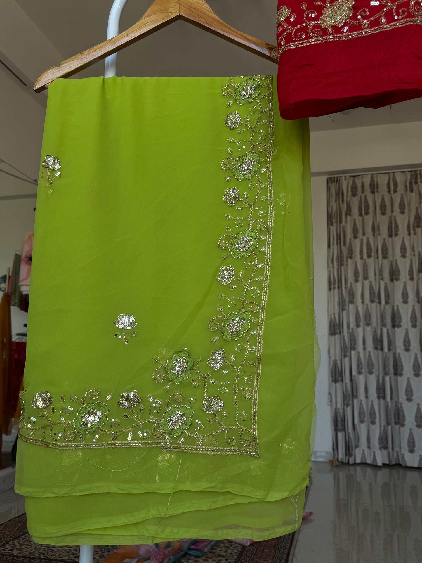 Handwork look saree