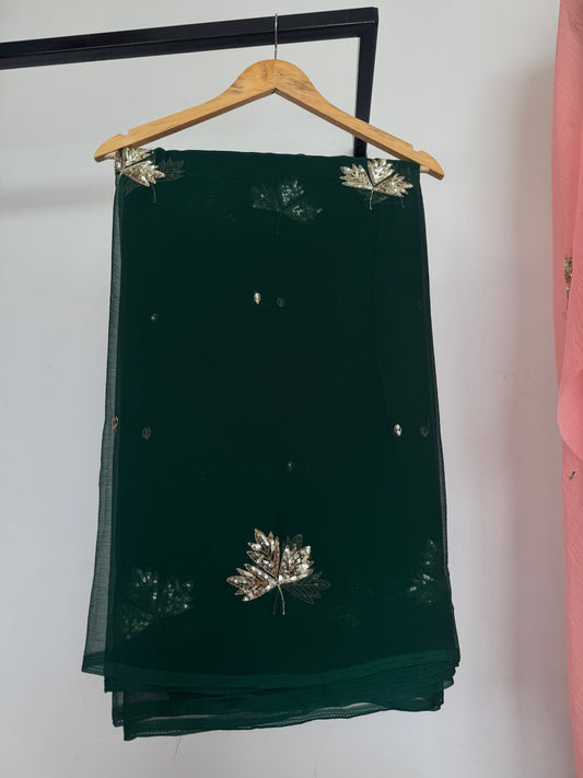 Sequins buta saree