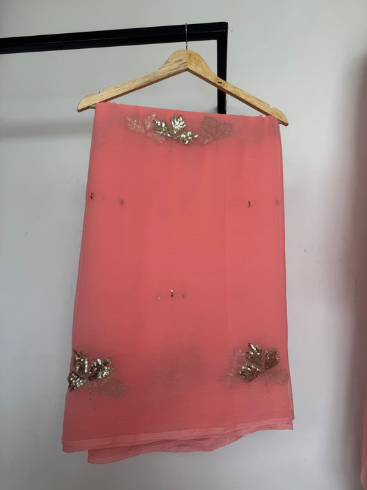Sequins buta saree