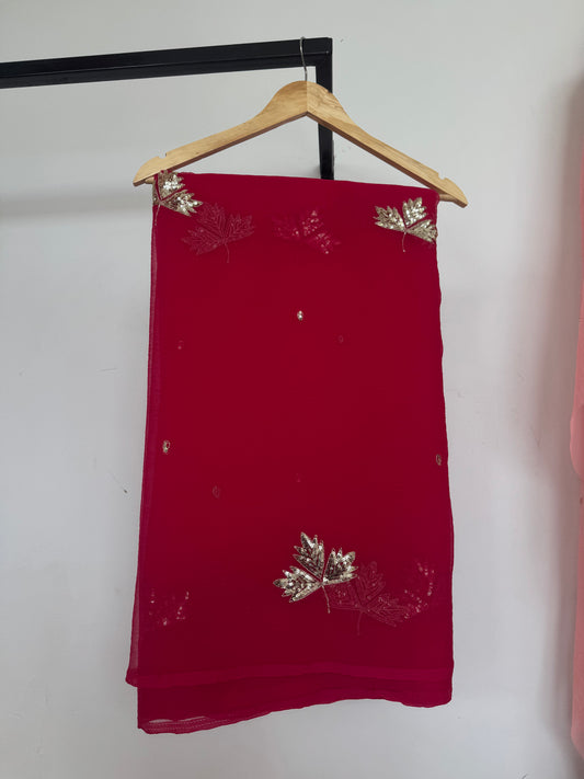 Sequins buta saree