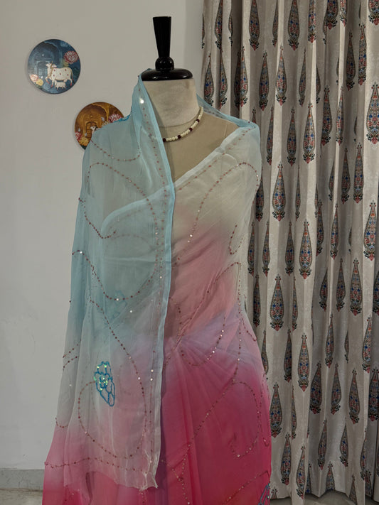 Beautiful sequins jaal
