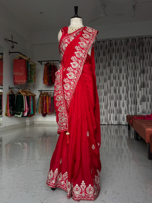 Pita work saree