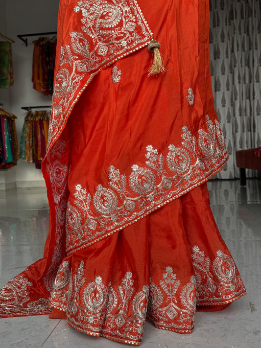 Pita work saree