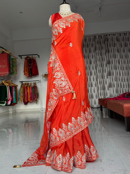 Pita work saree