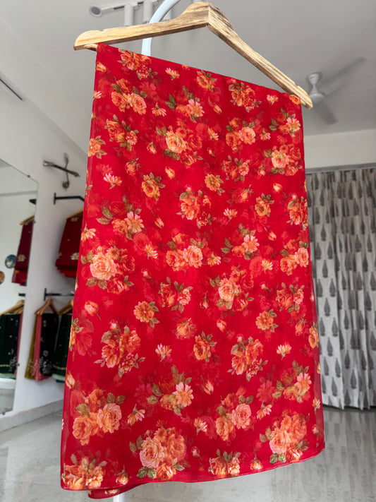 Printed saree