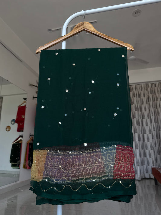 Aari sitara with mirror