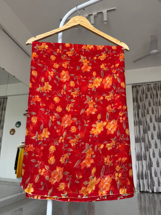 Printed saree