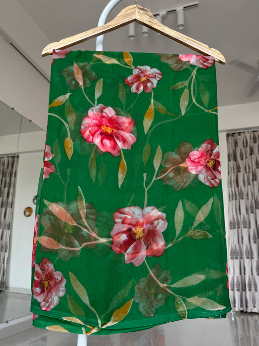 Printed saree