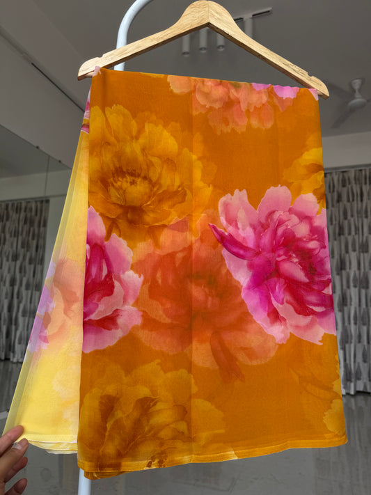 Printed saree