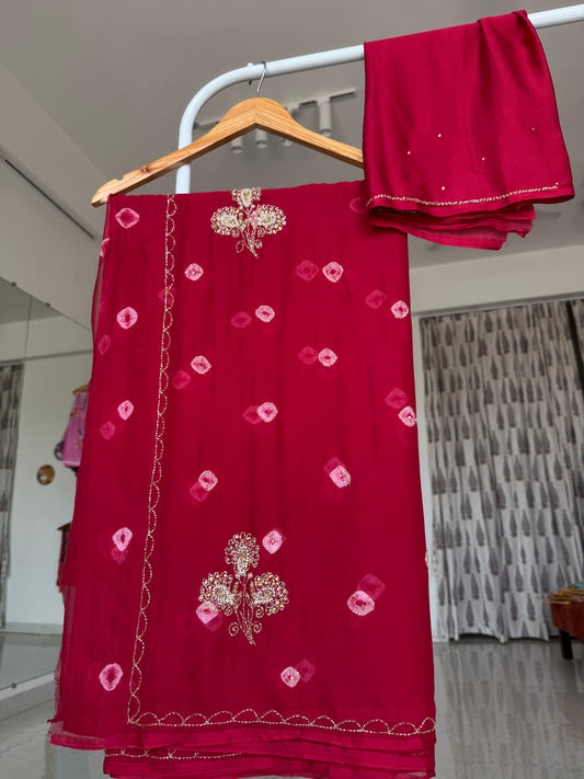 Kardana handwork saree