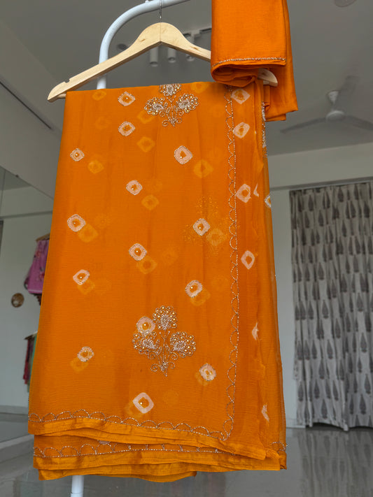 Kardana handwork saree