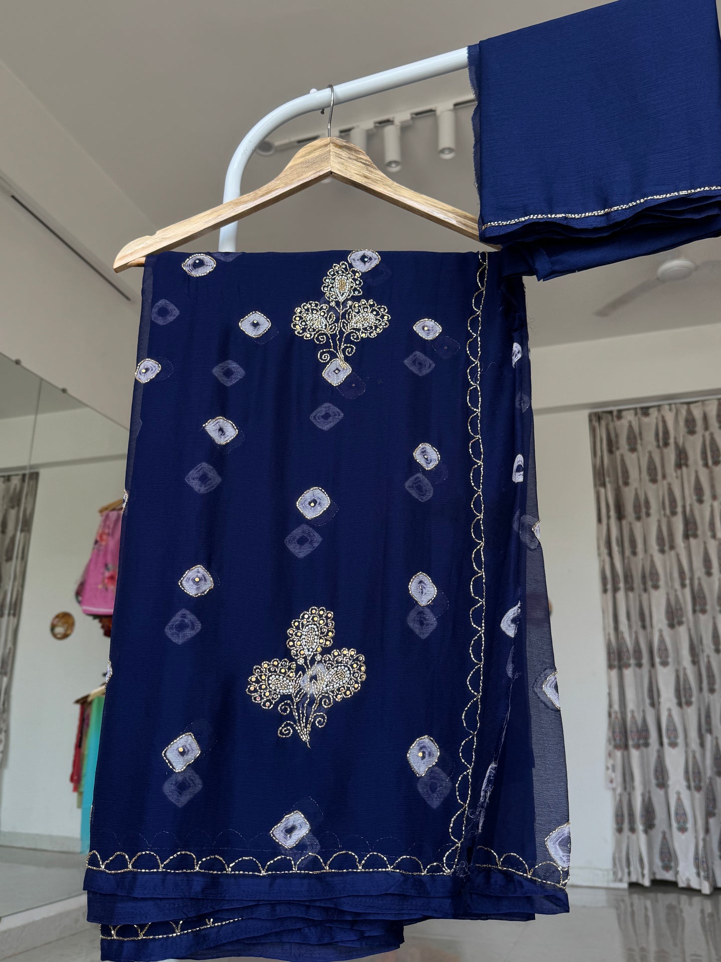 Kardana handwork saree