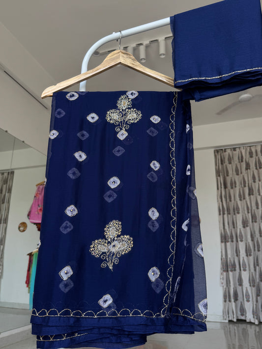 Kardana handwork saree