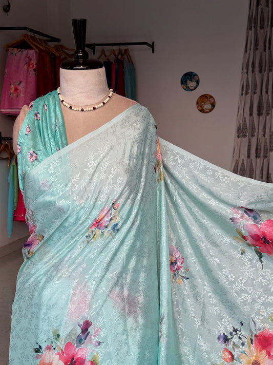 Digital print saree