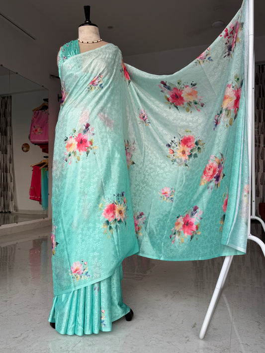 Digital print saree
