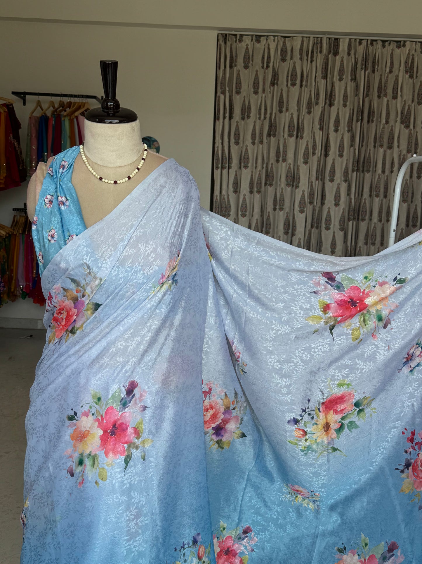 Digital print saree