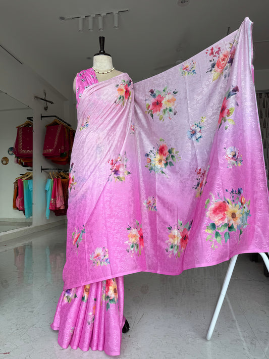 Digital print saree