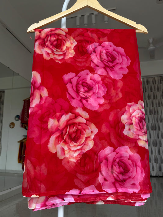 Printed saree