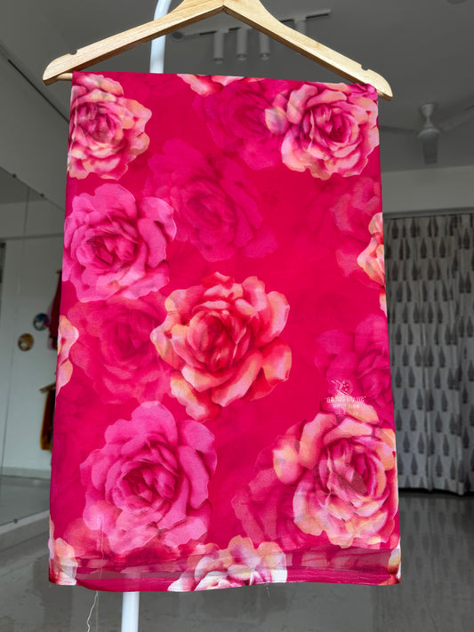 Printed saree