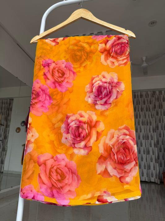 Printed saree