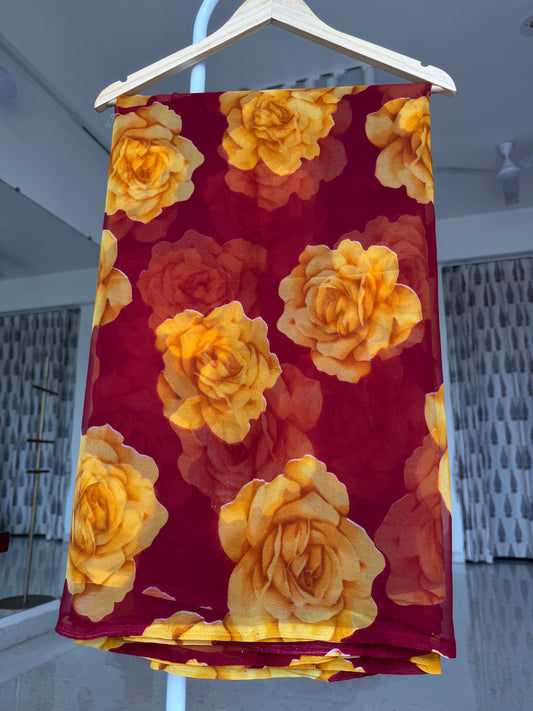 Printed saree
