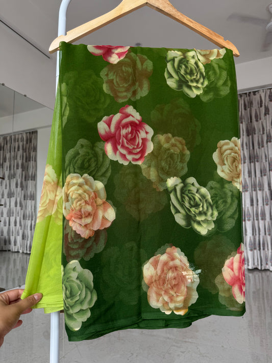 Printed saree