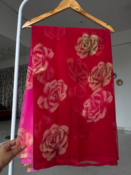Printed saree