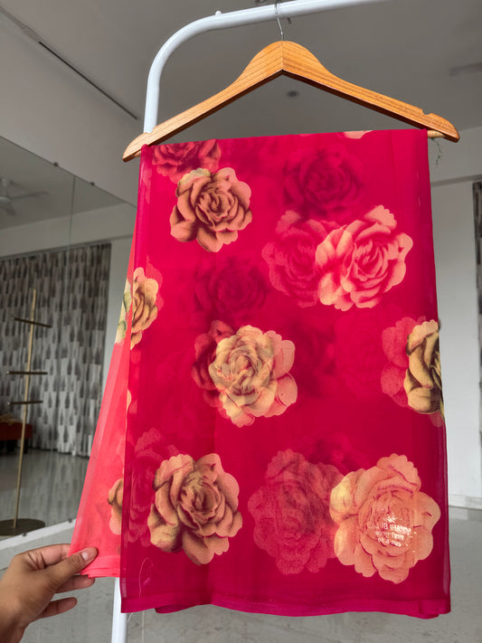 Printed saree
