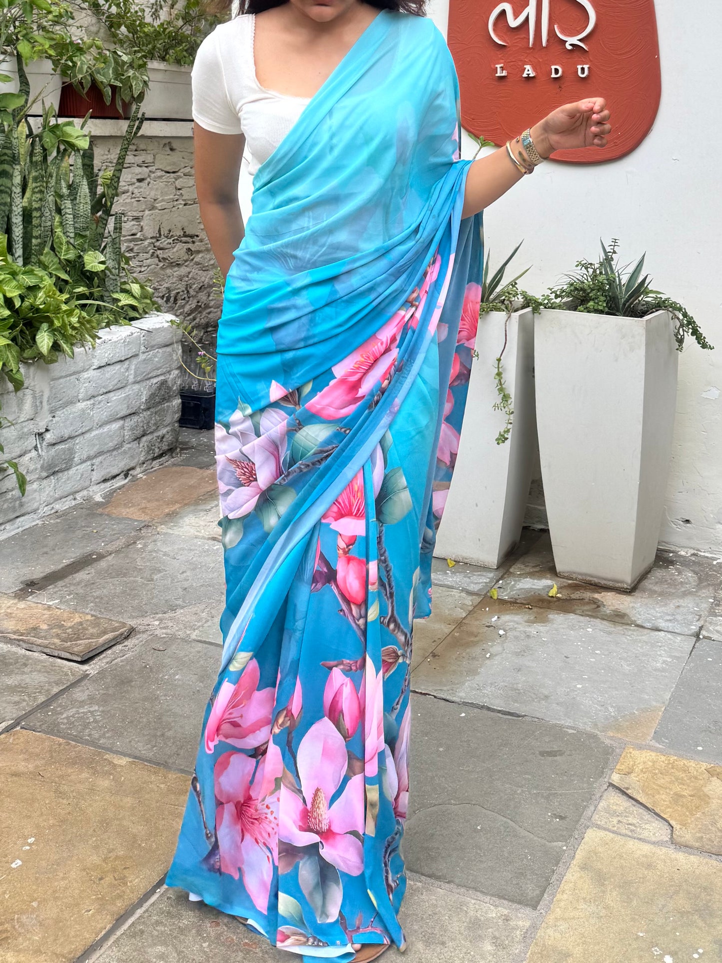 Digital print saree
