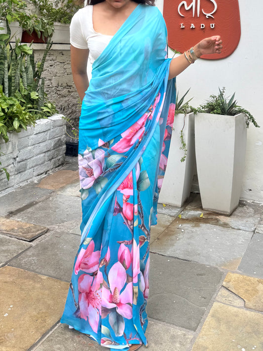 Digital print saree