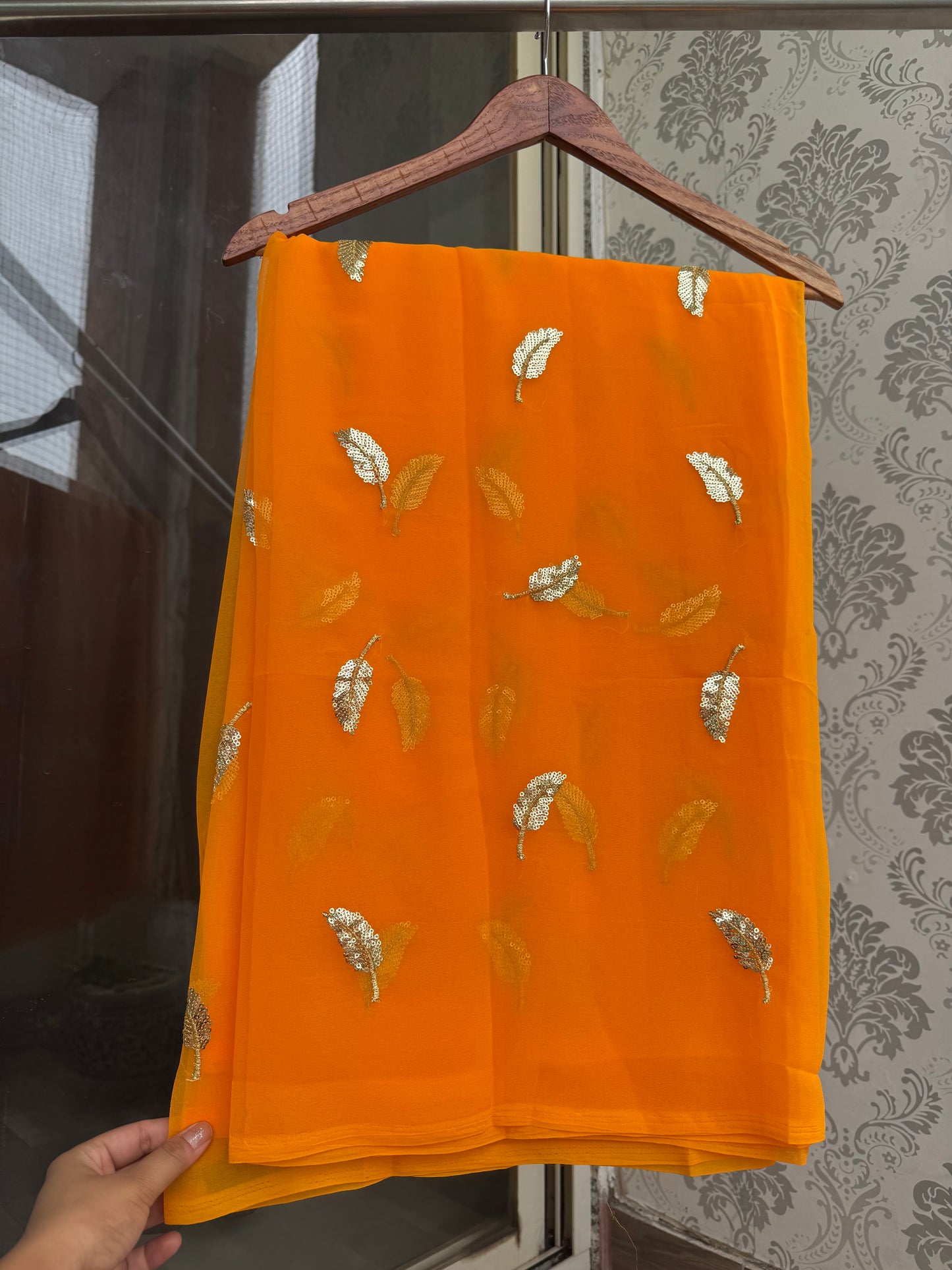 Sequins buti saree