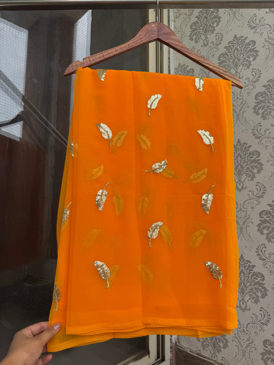 Sequins buti saree