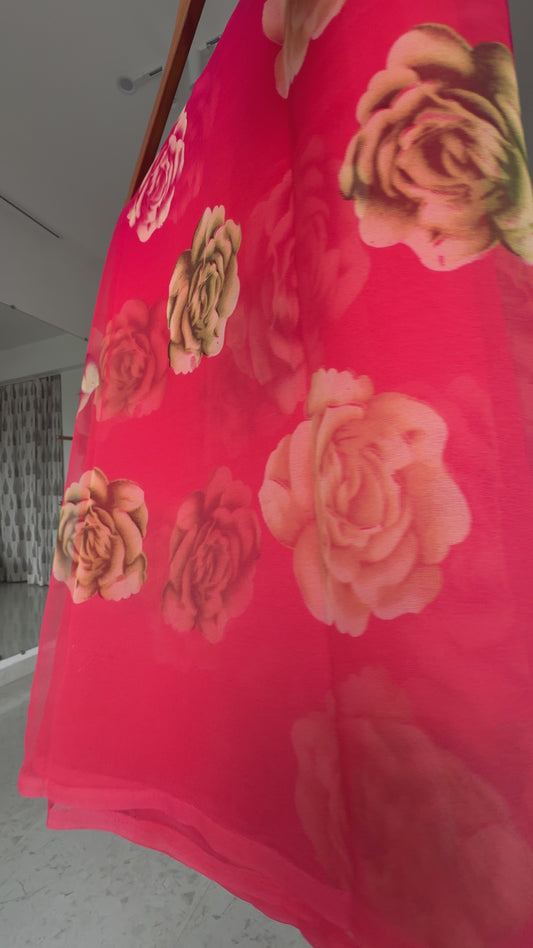 Printed saree