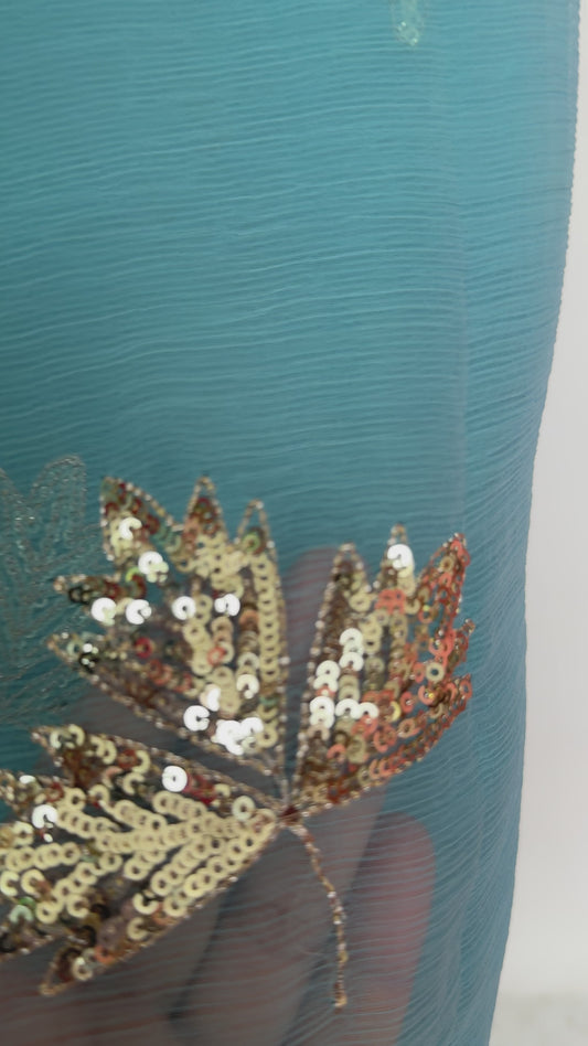 Sequins buta saree