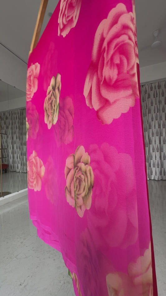Printed saree