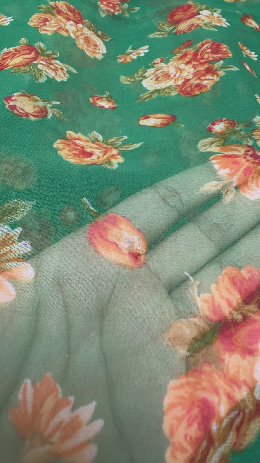 Printed saree