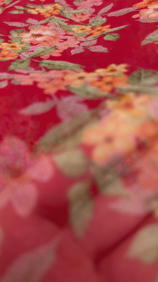 Printed saree