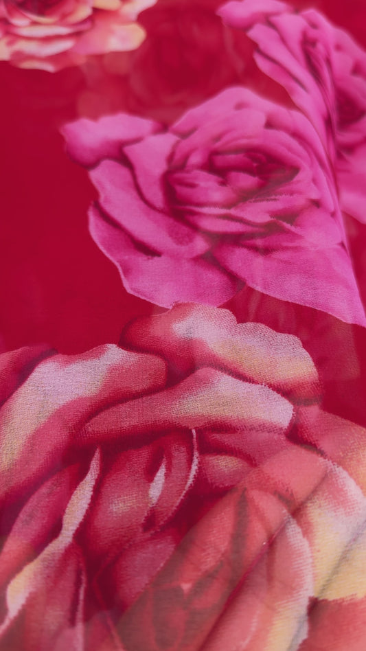 Printed saree