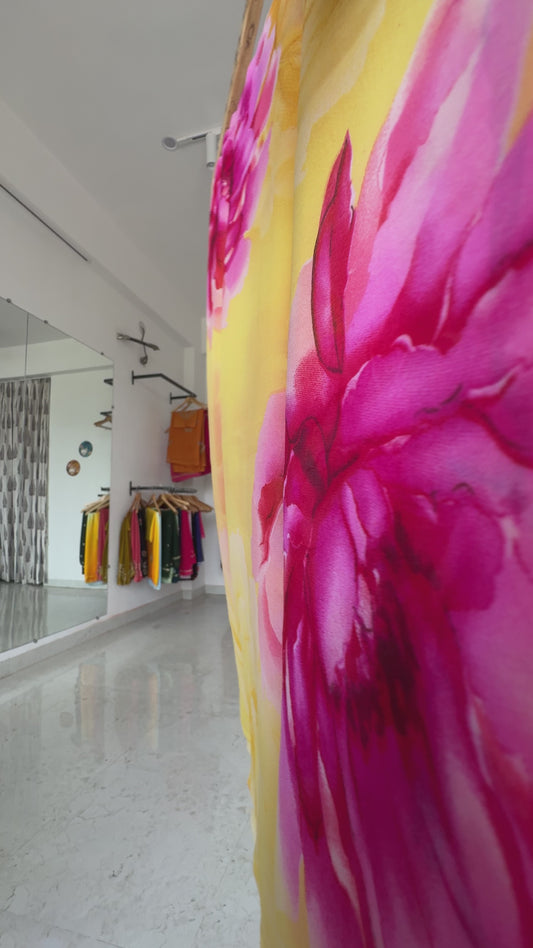 Printed saree