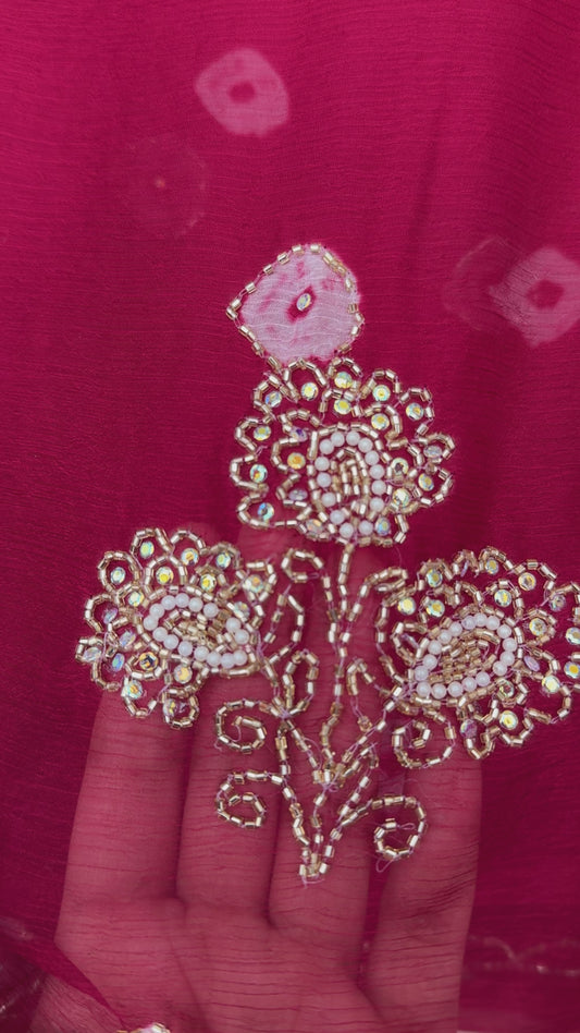 Kardana handwork saree