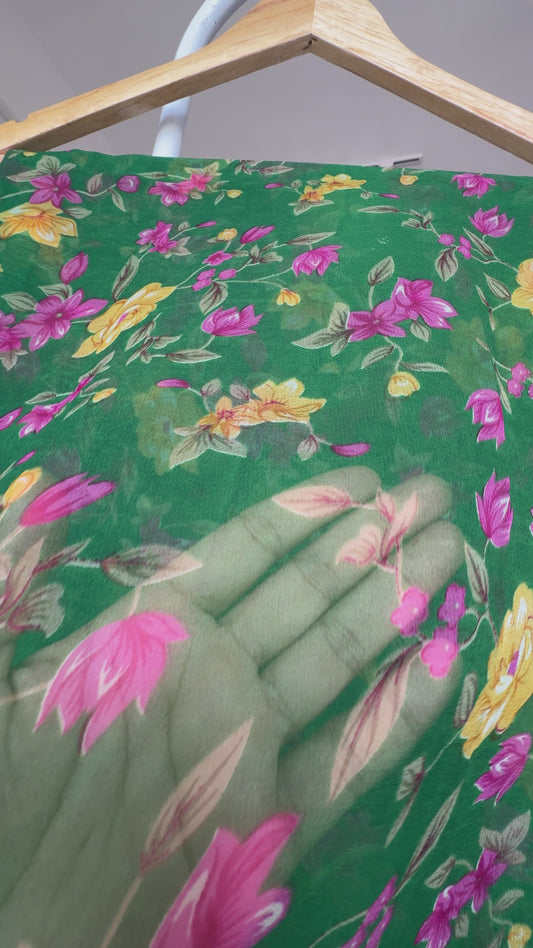 Printed saree