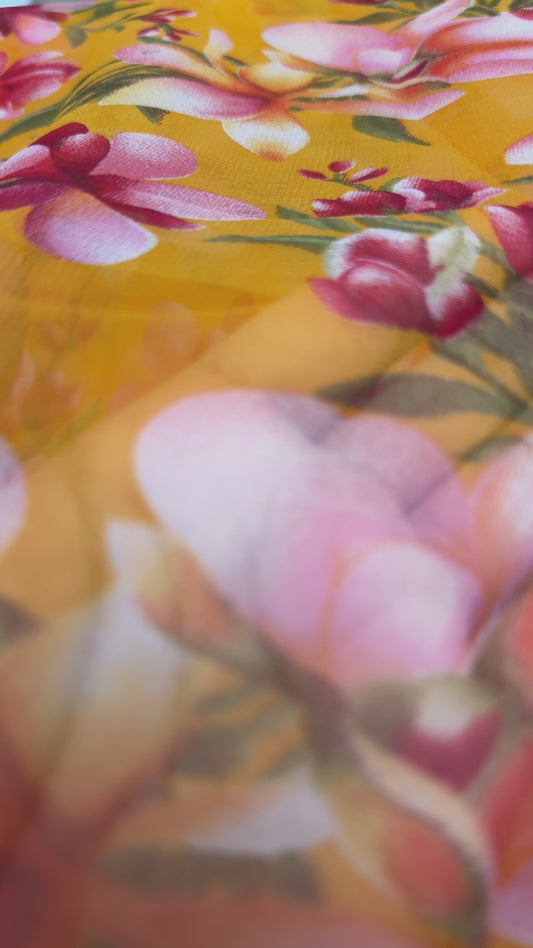 Printed saree