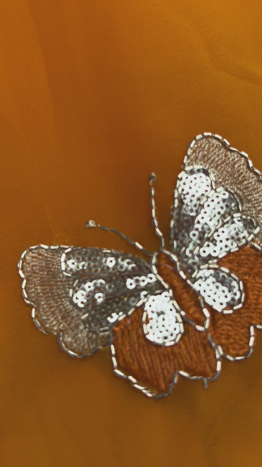 Butterfly buta saree