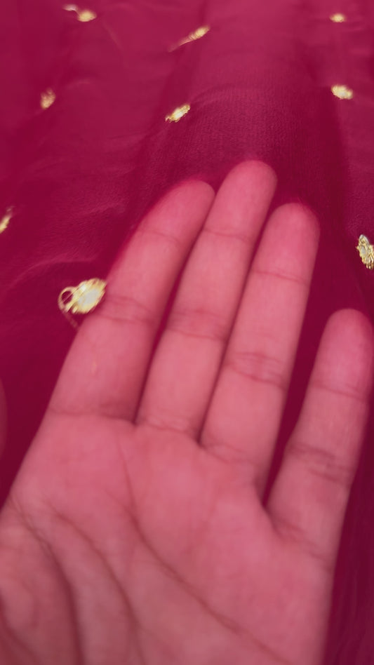 Mirror aari bandhani