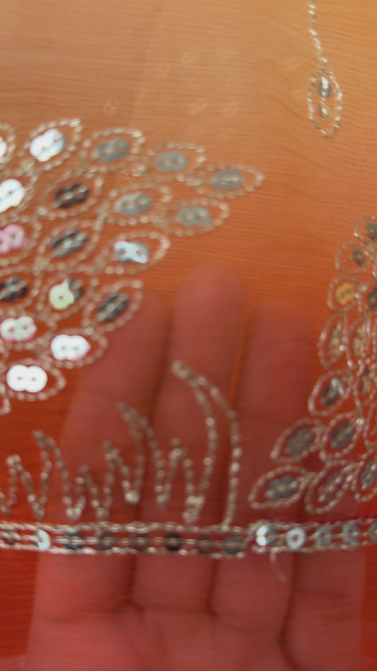 Jaal work saree