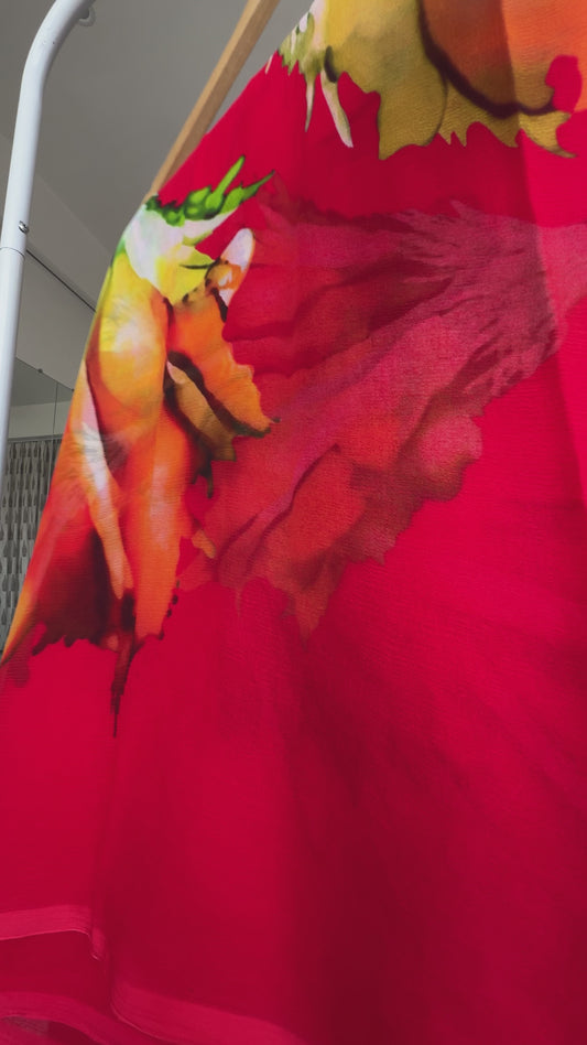 Double shade saree