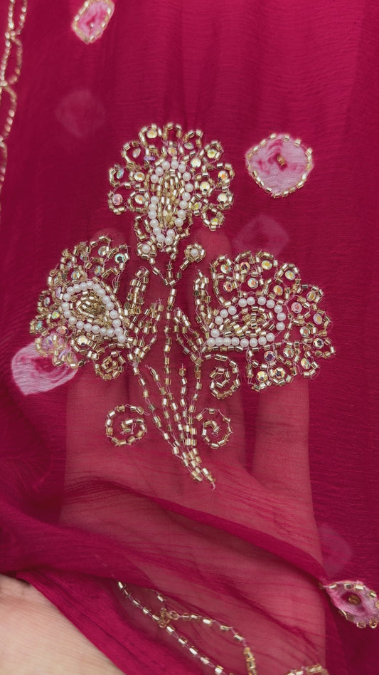 Kardana handwork saree