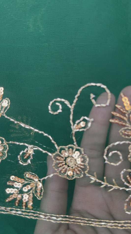 Kardana sequins work saree