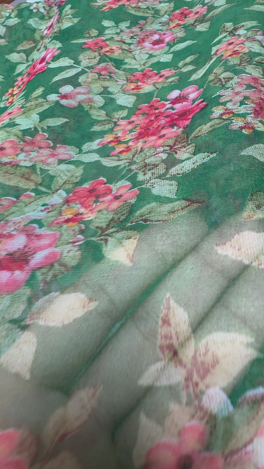 Printed saree