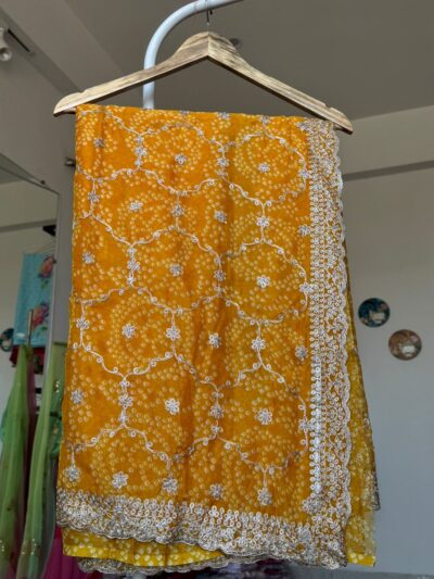 Chunri with pita jaal work